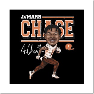 Ja'Marr Chase Cincinnati Cartoon Posters and Art